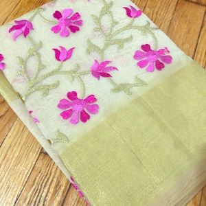 Beautiful tissue Saree